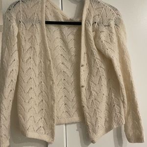 Wilfred Button Up Cream Cardigan